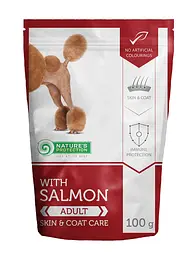 Пауч для дорослих собак з лососем Nature's Protection Skin&Coat Care, 100г