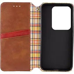 Чохол-книжка Rubic Leather Case для Redmi Note 13 Pro 5G/Poco X6 5G Brown [120839] - мініатюра 3