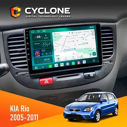 Штатна магнітола KIA Rio (JB) 2005-2011 Black Cyclone C9-013 4x64 DSP 4G Cyclone (НФ-00007300)