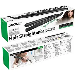 Випрямляч для волосся Hoco HP40 Hair damage protection Black - мініатюра 5