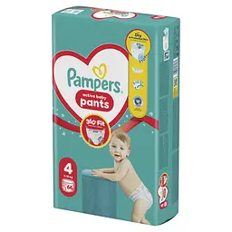 Підгузки-трусики Pampers Active Baby Pants Розмір 4 (9-15 кг) 66 шт. - мініатюра 2