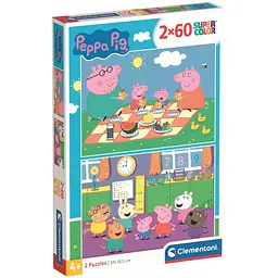  Пазл 2 в 1 Clementoni Peppa Pig: 2 пазли по 60 елементів (24793)