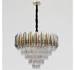 Каскадна кришталева люстра Artlight 88128/600, золото, 12 ламп E14, Ø59,5 см, від 13-20 м² - мініатюра 2