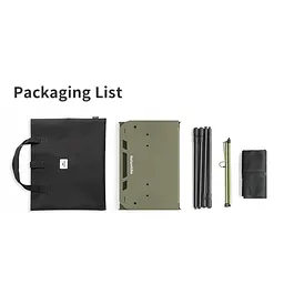 Стіл складаний Naturehike CNK2450JJ025 60х40 см алюміній Оливковий - мініатюра 3