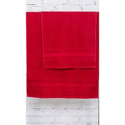 Набір банних рушників №5000 SoftNess Bordo, 2 шт. (2200003182927) - мініатюра 2