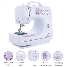 Швейна машинка 12 в 1 портативна багатофункціональна SEWING MACHINE 505 - мініатюра 2