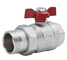 Кран кульовий "Американка" Icma 1 1/4" прямий №347 (87347AG11) - мініатюра 1
