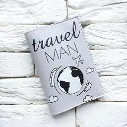 Обкладинка для паспорта Travel man 5 (сірий)