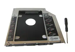 Карман-адаптер Maiwo для подключ. 2,5" HDD/SSD SATA3 в отсек привода Macbook (Pro/Air) 13" 15" 17"