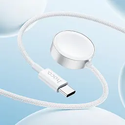 БЗП Hoco CW59 Wireless charger for Samsung/iWatch (USB-C) White - мініатюра 3