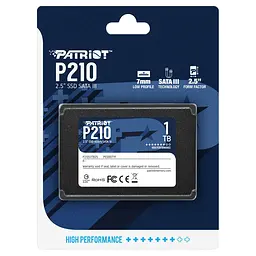 Накопичувач SSD Patriot P210 1TB 2.5" 7mm SATAIII 3D QLC (P210S1TB25) - мініатюра 2