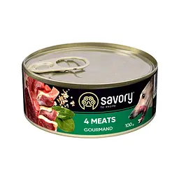Вологий корм для дорослих собак Savory 100 г (м'ясне асорті)