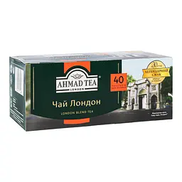 Чай чорний Ahmad Tea Лондон байховий 80 г (40 шт. по 2 г) (879804) - мініатюра 2