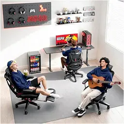 Крісло Mealux HF-G30 Black Red (HF-G30 F/RB) - мініатюра 3
