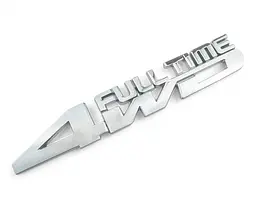 Емблема напис 4WD Full Time для Toyota Хром 157х29 мм (на скотчі) B0BPFH9J1X