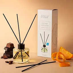 Ароматизатор для автомобіля VITOL Home Sticks Orangettes au Chocolat 130 мл (VHS05) - мініатюра 6