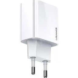 Мережевий зарядний пристрій Usams T48 KiT T22 18W + Cable U-Turn USB-A to micro-USB White [160792] - мініатюра 5