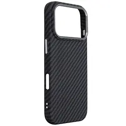 Чохол до мобільного телефона Armorstandart LikeCarbon2 MagCase Apple iPhone 17 Pro Carbon Black (ARM86258) - мініатюра 3