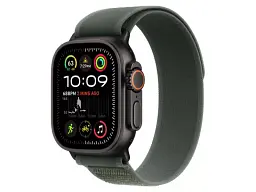 Ремешок Apple Trail Loop Green - Black Titanium Finish для Watch 44/45/46/49mm - S/M (MYQ33) - миниатюра 3