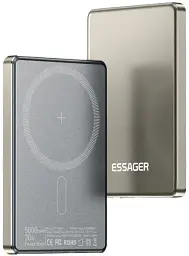 Power Bank Essager Cross-Border Magnetic 5000mAh 20W KR-W002 (EDY5K-YJ0A-Z) Grey UA - мініатюра 4