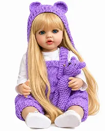 Реалістична Кукла Реборн 55 см повністю вінілова Doll Reborn Baby Born К0100317