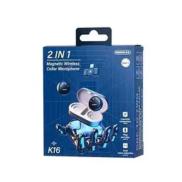 Бездротова мікрофонна система "REMAX Magnetic wireless lavalier microphone 2 in 1 K16" iPhone - мініатюра 3