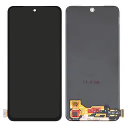 Дисплей для Xiaomi Poco M4 4G, Redmi Note 11, Redmi Note 11S, Redmi Note 12S, чорний, без рамки, Оригінал (переклеєне скло)