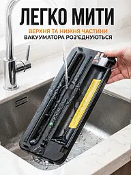 Професійний Вакууматор для продуктів, Zepline 4.0, 200 Вт Кухонний вакуумний пакувальник, Вакууматор для їжі, Вакуматор, Спаювач, рулон + пакети для вакуумування харчові - мініатюра 10