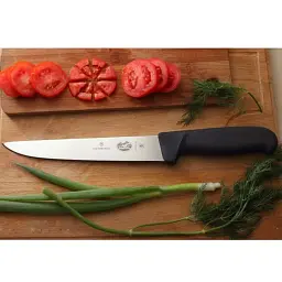Кухонний ніж Victorinox Fibrox Sticking лезо 20см ріфл. з чорн. ручкой - мініатюра 2