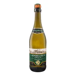 Вино ігристе Fontale Lambrusco Emilia Amabile бiле напівсолодке 0.75 л - мініатюра 2