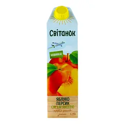 Нектар Світанок яблучно-персиковий 0.95 л - мініатюра 2