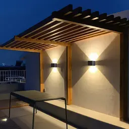 Настінний вуличний світильник на сонячній батареї садовий ліхтар Solar Wall Lamp HS-8032 - мініатюра 4