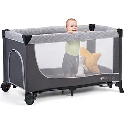 Ліжко-манеж Kinderkraft Leody Grey (KCLEOD00GRY0000) - мініатюра 9