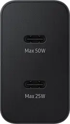 Samsung Зарядний пристрій мережевий 50Вт 2xUSB-С кабель USB-C > USB-C 1.8 м чорний - мініатюра 5