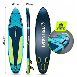 Надувна SUP дошка TSUNAMI PRO 350 см з веслом T14 (P-5905973405621) - мініатюра 4