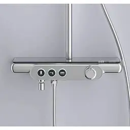 Душова система Dusel Pour Chrome Smart з підсвіткою (245307000), Хром - мініатюра 7