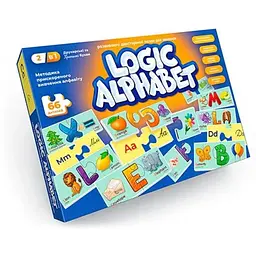 Пазли-асоціації розвиваючі Danko Toys Logic Alphabet Різнокольоровий shop (2000999643866)
