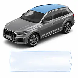 Антигравійна захисна бронеплівка за лекалами для Audi Q7 4M facelift 2020-2024 - зона даху