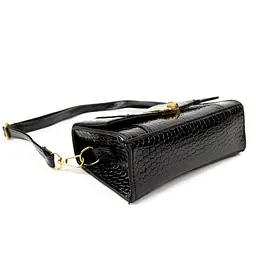 Каркасне невелике кросбоді з еко-шкіри Lilly P2-17068985A чорне - мініатюра 7