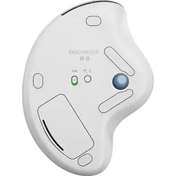 Миша Logitech M575S Ergo Wireless Trackball Off-White (910-007030) - мініатюра 2