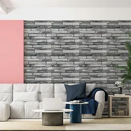 Панель стінова Sticker Wall 3D 680х680х4мм Сірий сланець SW-00002003 - мініатюра 4