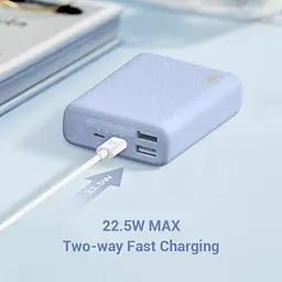 Зовнішня універсальна батарея ZMi QB817 Mini Power bank 10000 mAh 22.5W блакитна - мініатюра 6
