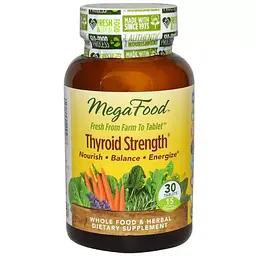 Сила щитоподібної залози MegaFood 30 таблеток