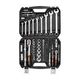 Набір інструментів Neo Tools CrV, у кейсі 1/2", 1/4", 82 шт. (10-059) - мініатюра 5