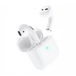 Бездротові навушники вкладки Bluetooth Стерео Гарнітура Hoco EW03 Original series true Білі - мініатюра 2