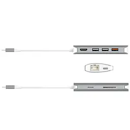 USB-Хаб j5create JCD383-N, USB Type-C 9-в-1 (JCD383-N) - мініатюра 3