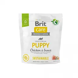 Сухий корм Brit Care Dog Sustainable Puppy для цуценят, з куркою та комахами 1 кг (арт.172169/558643)