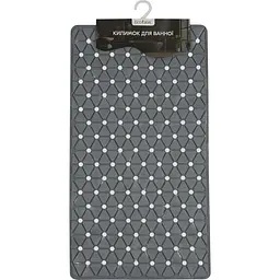 Килимок для ванної Eco Fabric Трикутники 68х37 см сірий (6837-012) - мініатюра 3
