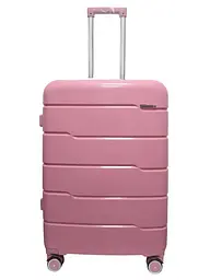 Валіза середня M+ з поліпропілену Milano bag 0305 84л Рожевий