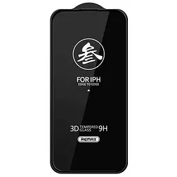 Захисне скло Remax 3D (GL-27) для Apple iPhone 15 Pro (6.1) Чорний - мініатюра 2